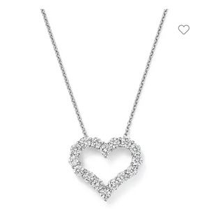 TIFFANY & CO- Diamond Heart Pendant Necklace